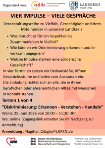 Flyer Vier Impulse - viele Gespräche